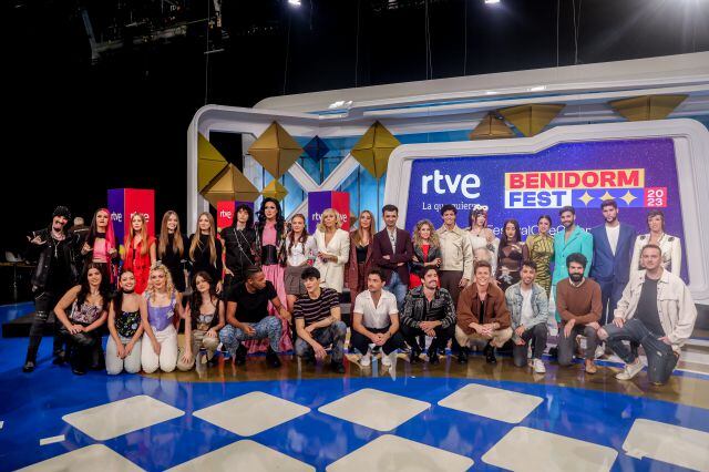 Los 18 participantes del Benidorm Fest 2023.
