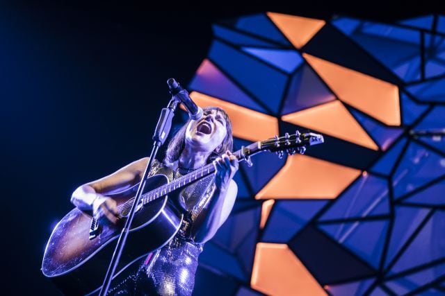 Amaral, durante un concierto en A Coruña en noviembre de 2019.