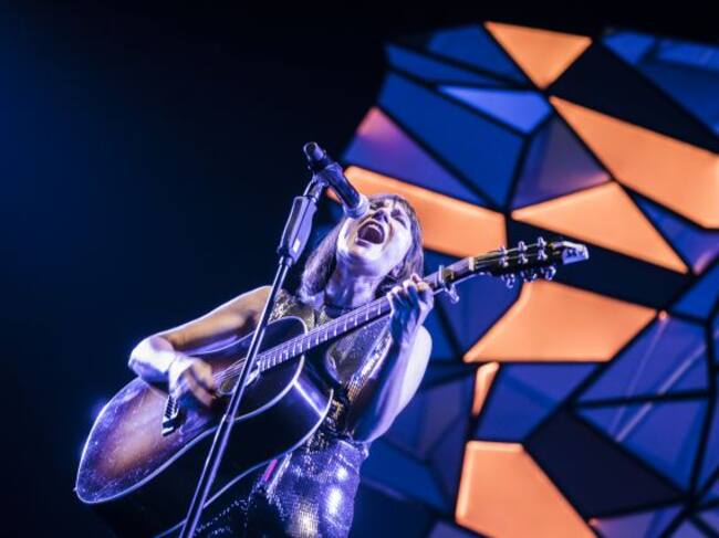 Amaral, durante un concierto en A Coruña en noviembre de 2019.