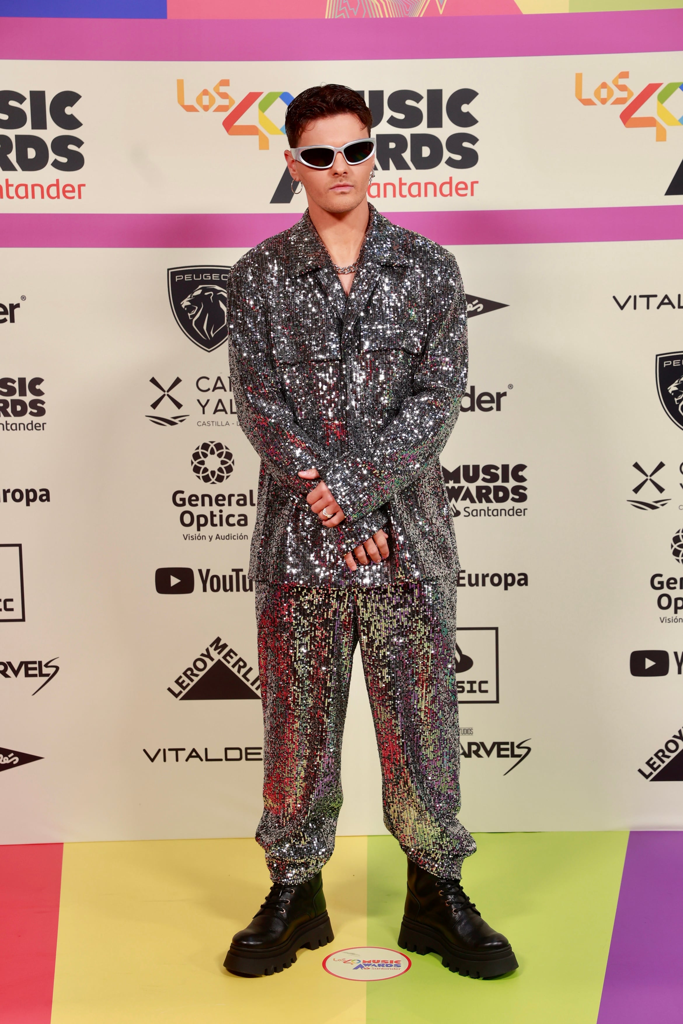 Abraham Mateo en la alfombra roja de LOS40 Music Awards Santander 2023 / Foto: Jorge París y Elena Buenavista