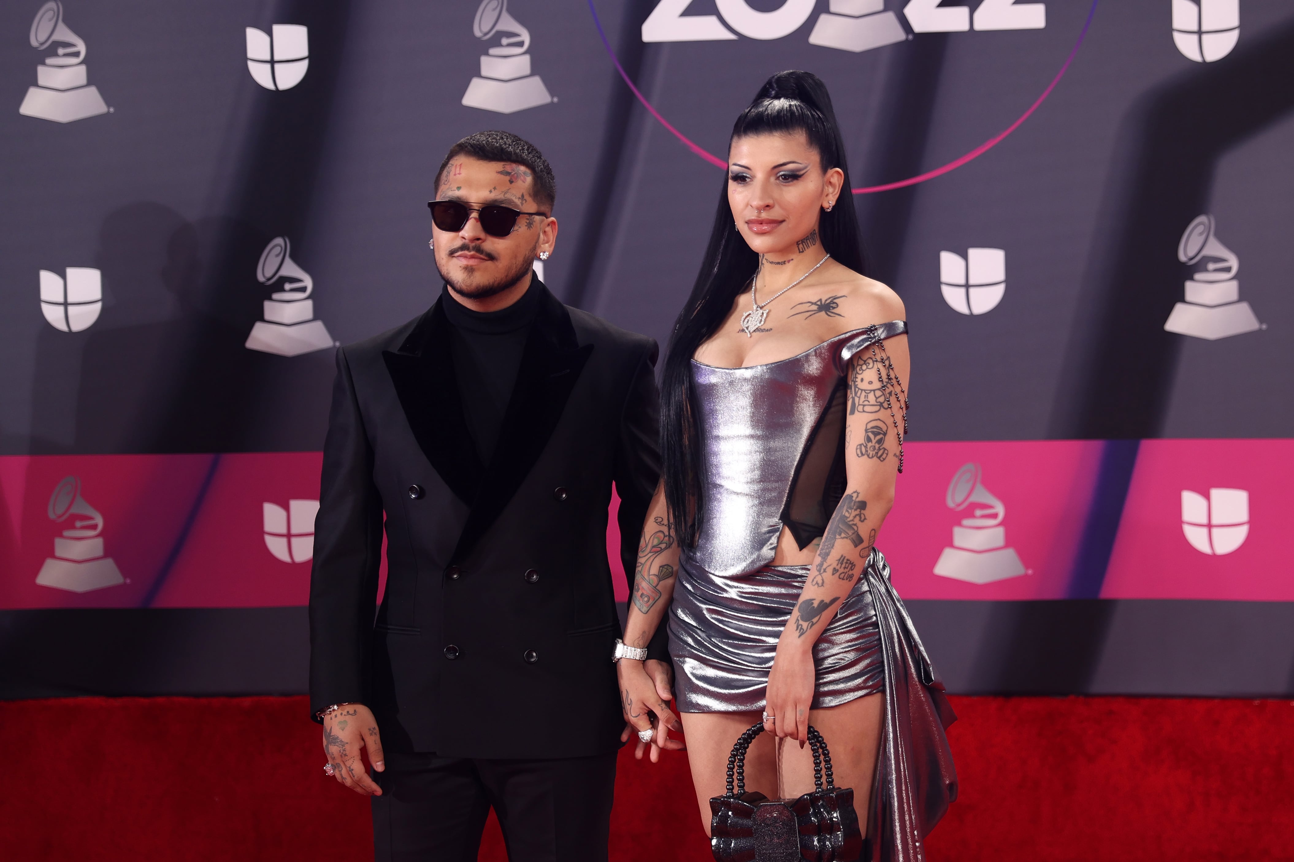 Cazzu y Christian Nodal, en los Latin Grammy 2022