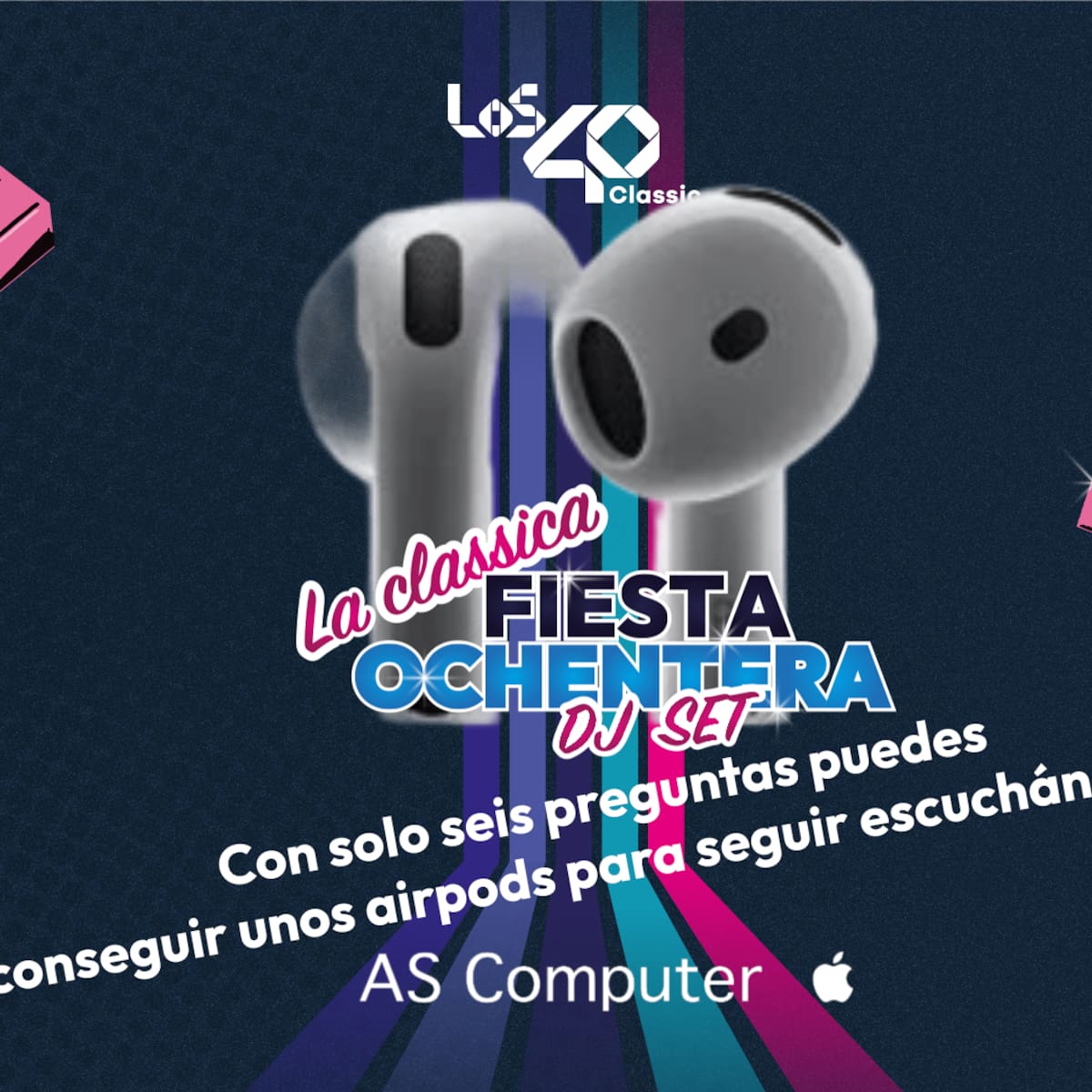 Queremos saber de ti y de como te lo pasas en La Clássica Fiesta Ochentera en Santiago
