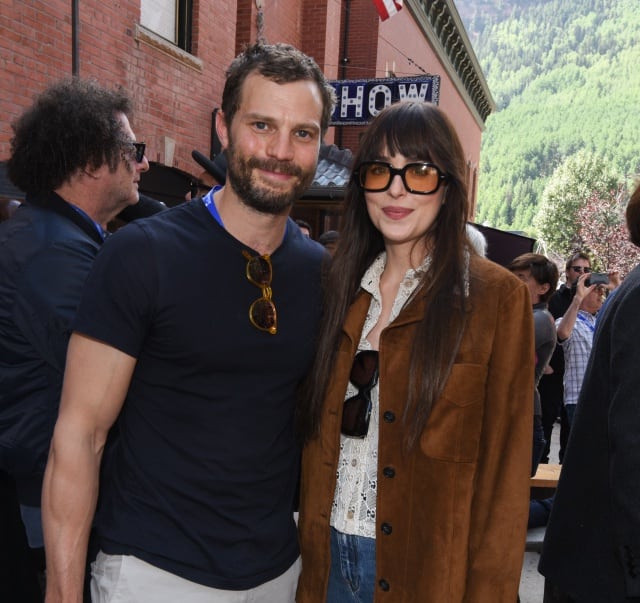 Jamie Dornan y Dakota Johnson en el Telluride Film Festival