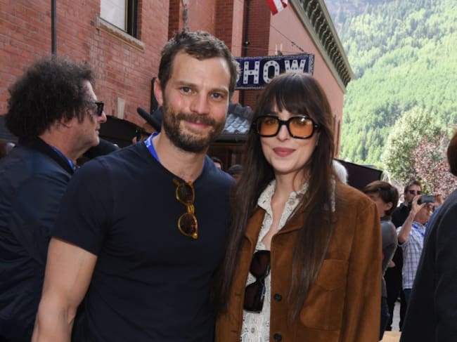 Jamie Dornan y Dakota Johnson en el Telluride Film Festival