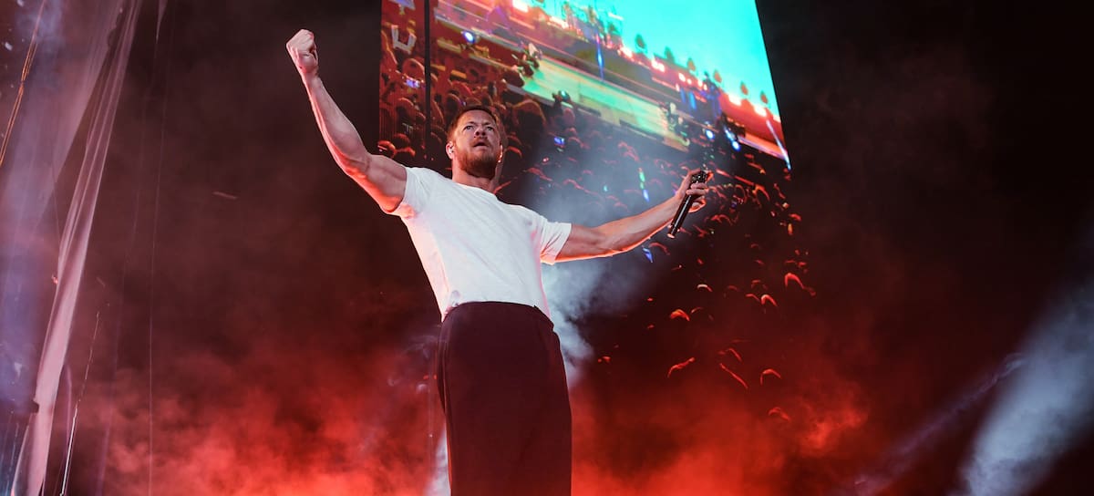 Dan Reynolds de Imagine Dragons en el SEMA Fest en Las Vegas