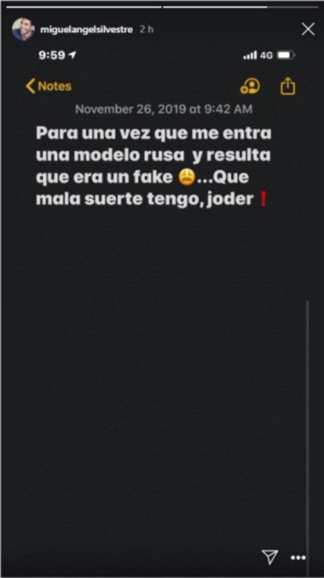 El mensaje de Miguel Ángel Silvestre
