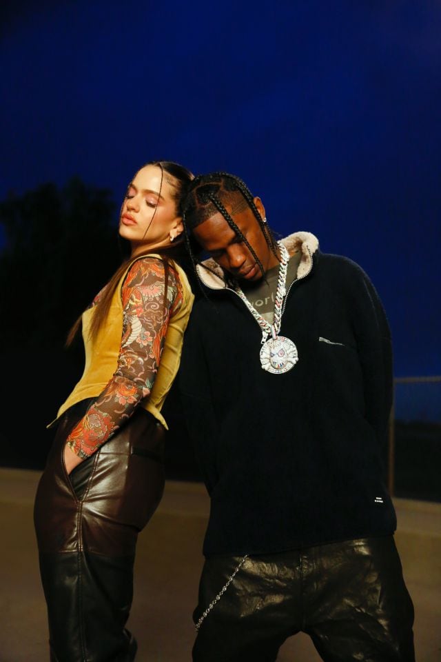 Rosalía y Travis Scott, en una foto promocional para TKN.