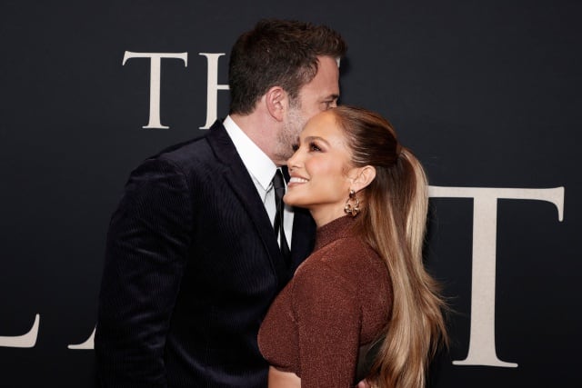 Ben Affleck y Jennifer Lopez en la presentación de &#039;El último duelo&#039;