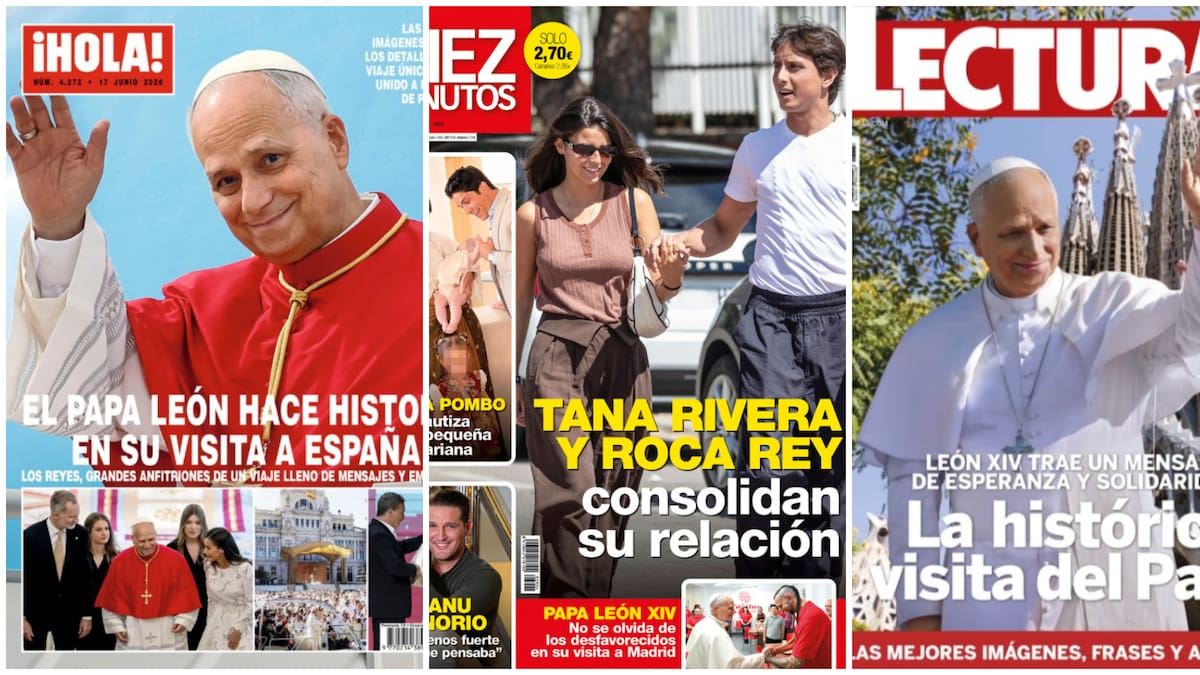 Las portadas de las revistas del corazón de hoy, miércoles 10 de junio: el Papa León XIV, María Pombo y Manu Tenorio