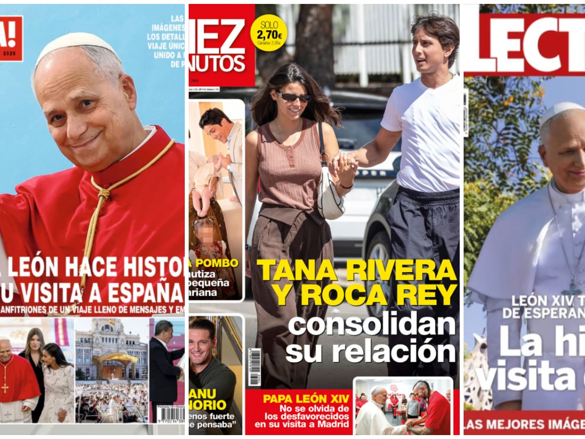Las portadas de las revistas del corazón de hoy, miércoles 10 de junio: el Papa, María Pombo