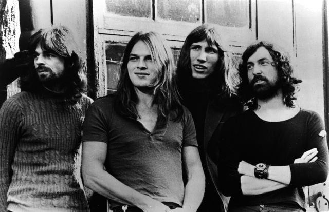 Pink Floyd: Rick Wright, Dave Gilmour, Roger Waters y Nick Mason, en 1973.