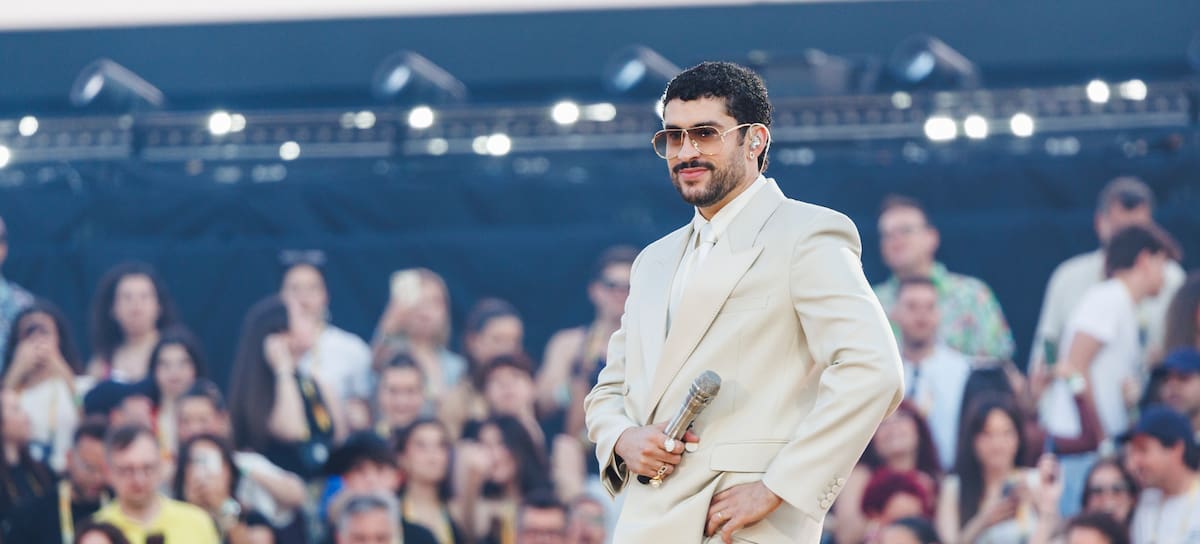 Bad Bunny en su concierto en Barcelona