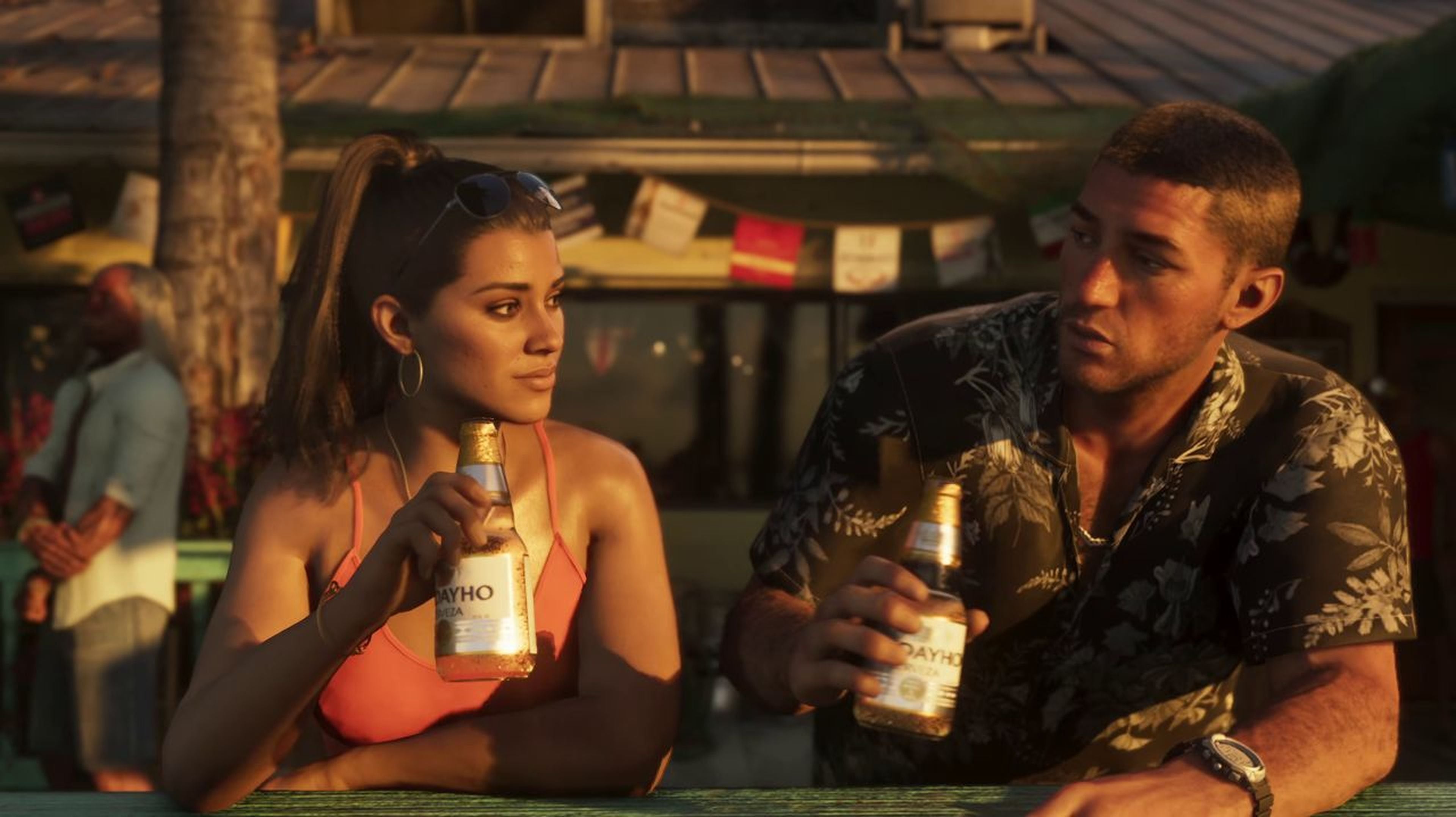 Jason y Lucia , protagonistas de GTA VI.