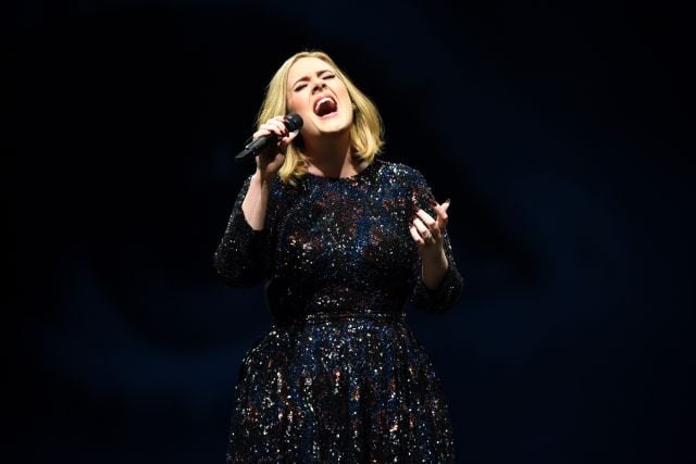 Adele, disfrutando y haciendo disfrutar con sus conciertos (Getty).