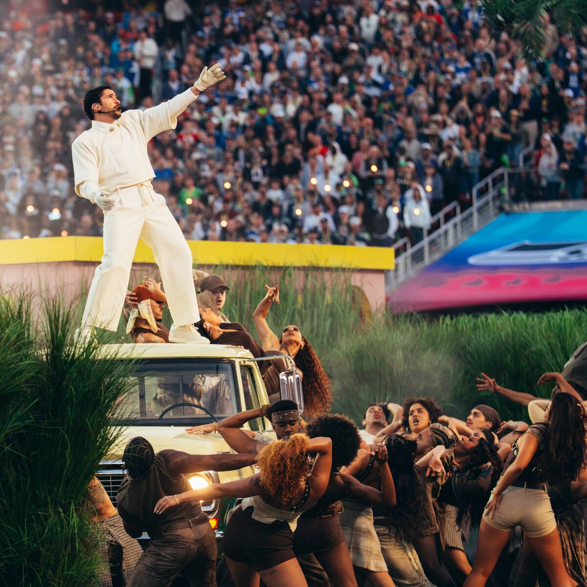 La actuación de Bad Bunny en la Super Bowl, en imágenes