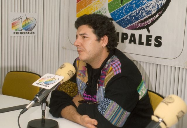 Carlos Goñi, en una entrevista en LOS40 presentando ‘Básico’ (1993).