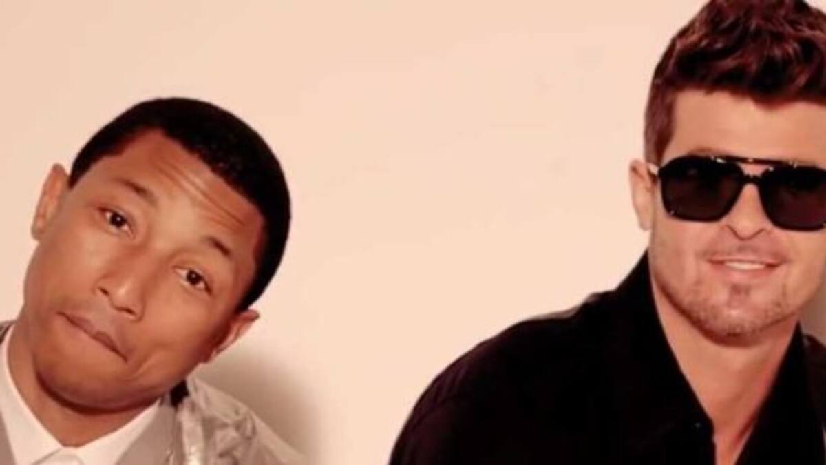 Pharrell y Robin Thicke pagan 7 millones por plagiar "Blurred Lines"