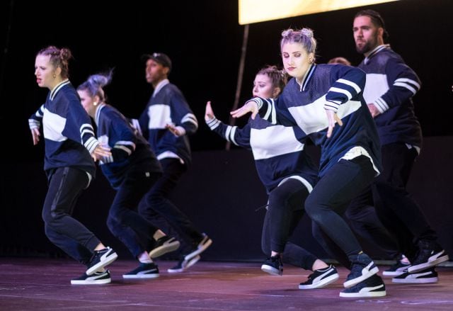 El grupo Team Recyceld durante su actuación en Hip Hop Dance Championships 2018 en Alemania. / Foto: Peter Steffen/picture alliance via Getty Images.