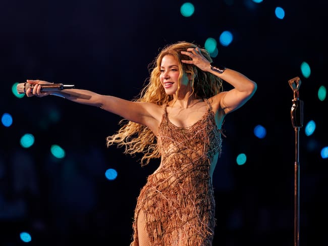 Shakira se presenta durante la gira mundial SHAKIRA - Las Mujeres Ya No Lloran en el Intuit Dome el 13 de junio de 2026 en Inglewood, California. (Foto de Christopher Polk/Billboard vía Getty Images)