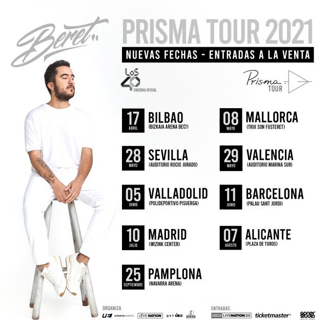 Cartel de la gira de Beret