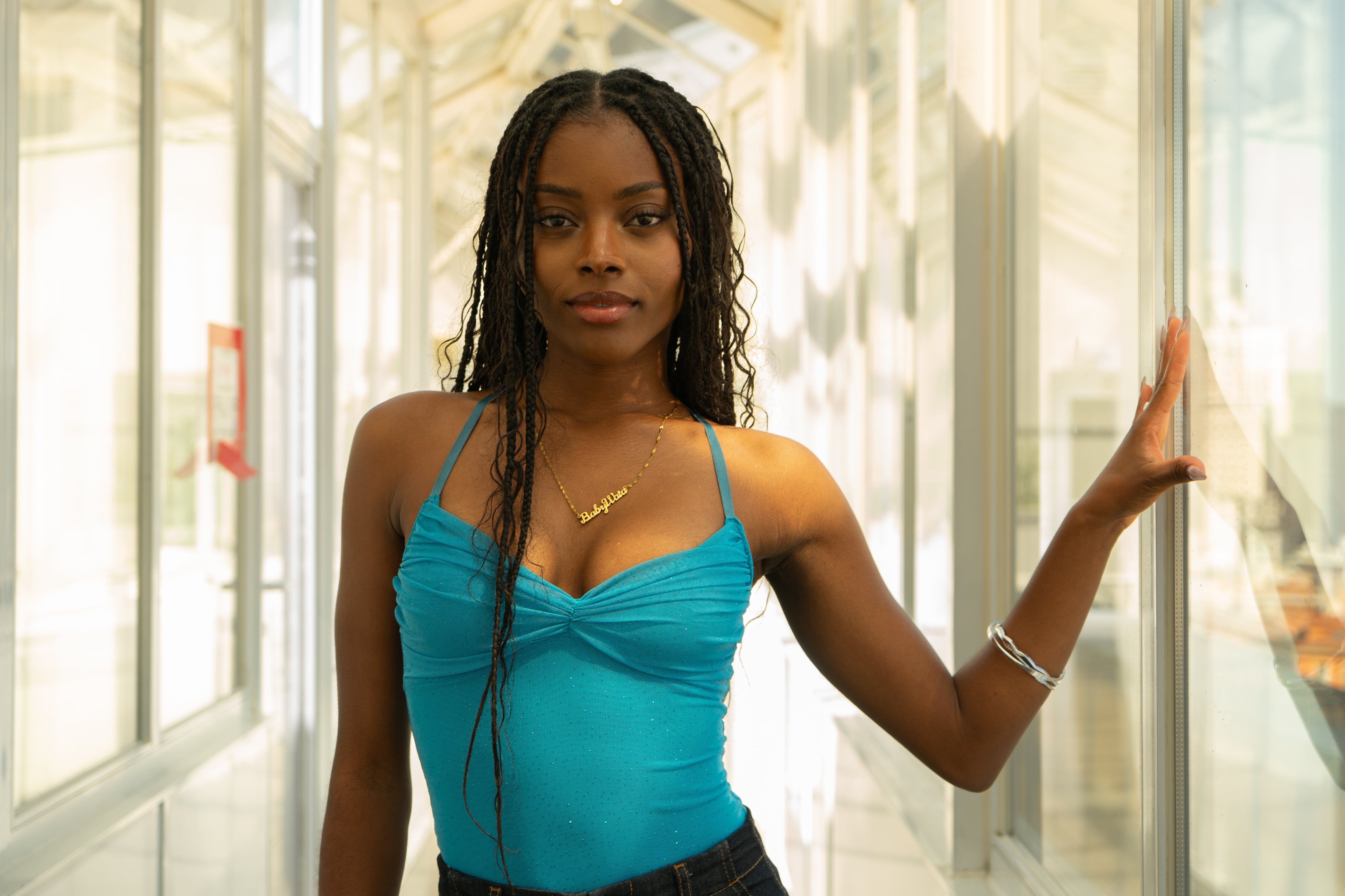 Suzete en los estudios de LOS40