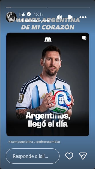 Lali Espósito se pronuncia tras la derrota argentina en el Mundial 2026.