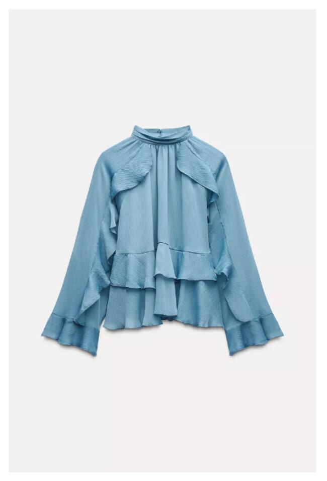 BLUSA VOLANTES (ZARA)