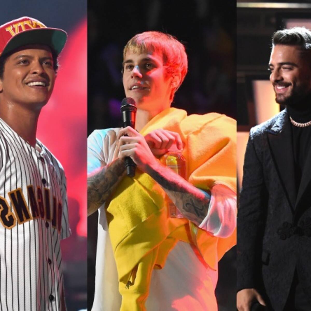 Maluma, Bruno Mars y Justin Bieber tienen algo en común