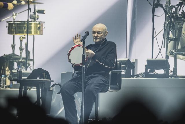 Phil Collins, durante uno de los últimos conciertos con Genesis en el Mercedes Benz Arena de Berlín el 7 de marzo.