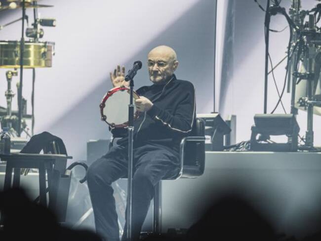 Phil Collins, durante uno de los últimos conciertos con Genesis en el Mercedes Benz Arena de Berlín el 7 de marzo.