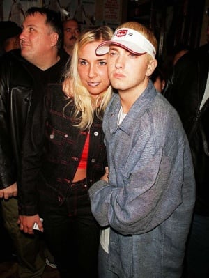 Eminem y Kimberly Scott, fotografiados el 22 de mayo de 2000