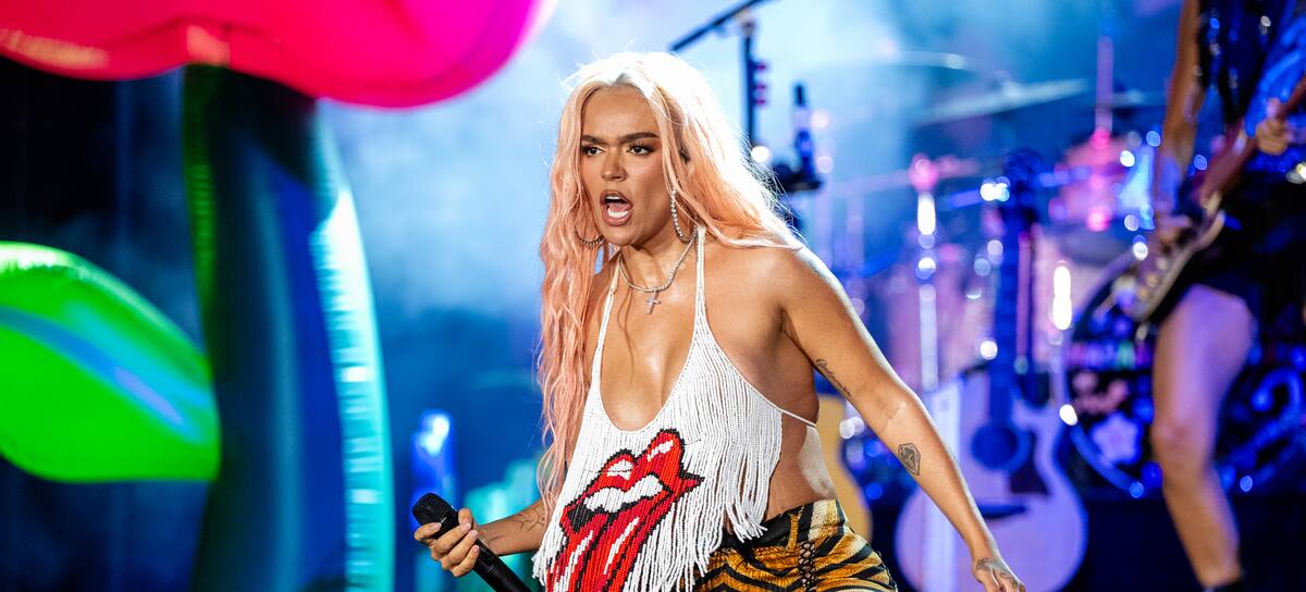 Karol G en el Lollapalooza 2023 en Chicago