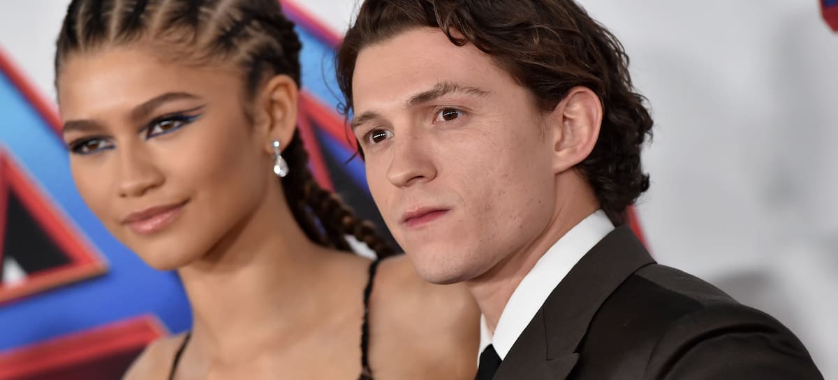 Zendaya y Tom Holland en la premiere de "Spider-Man: No Way Home"