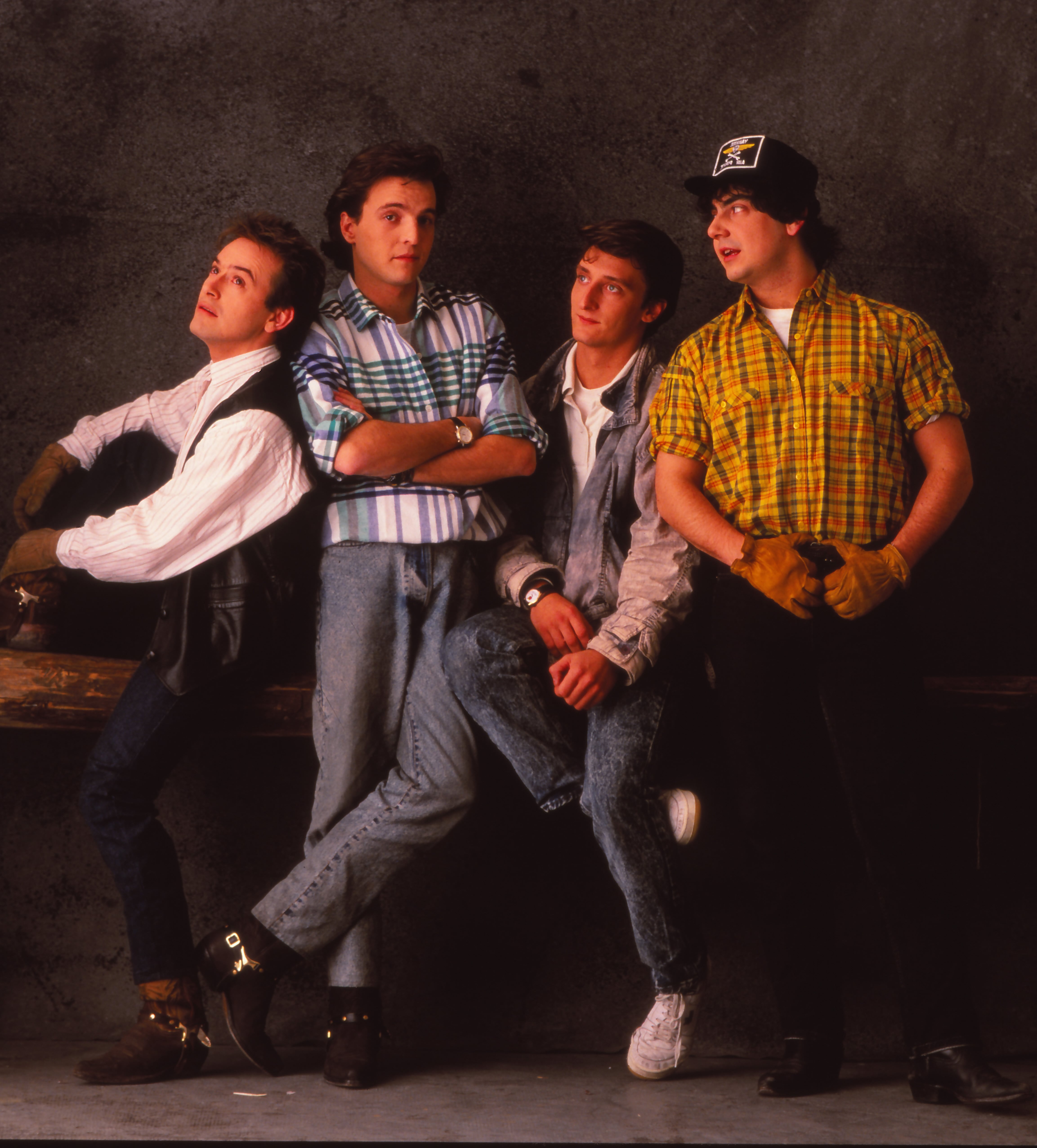 Hombres G, conocida banda española, en los años 80