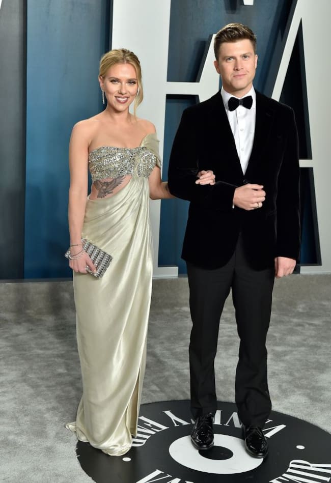 Scarlett Johansson y Colin Jost
