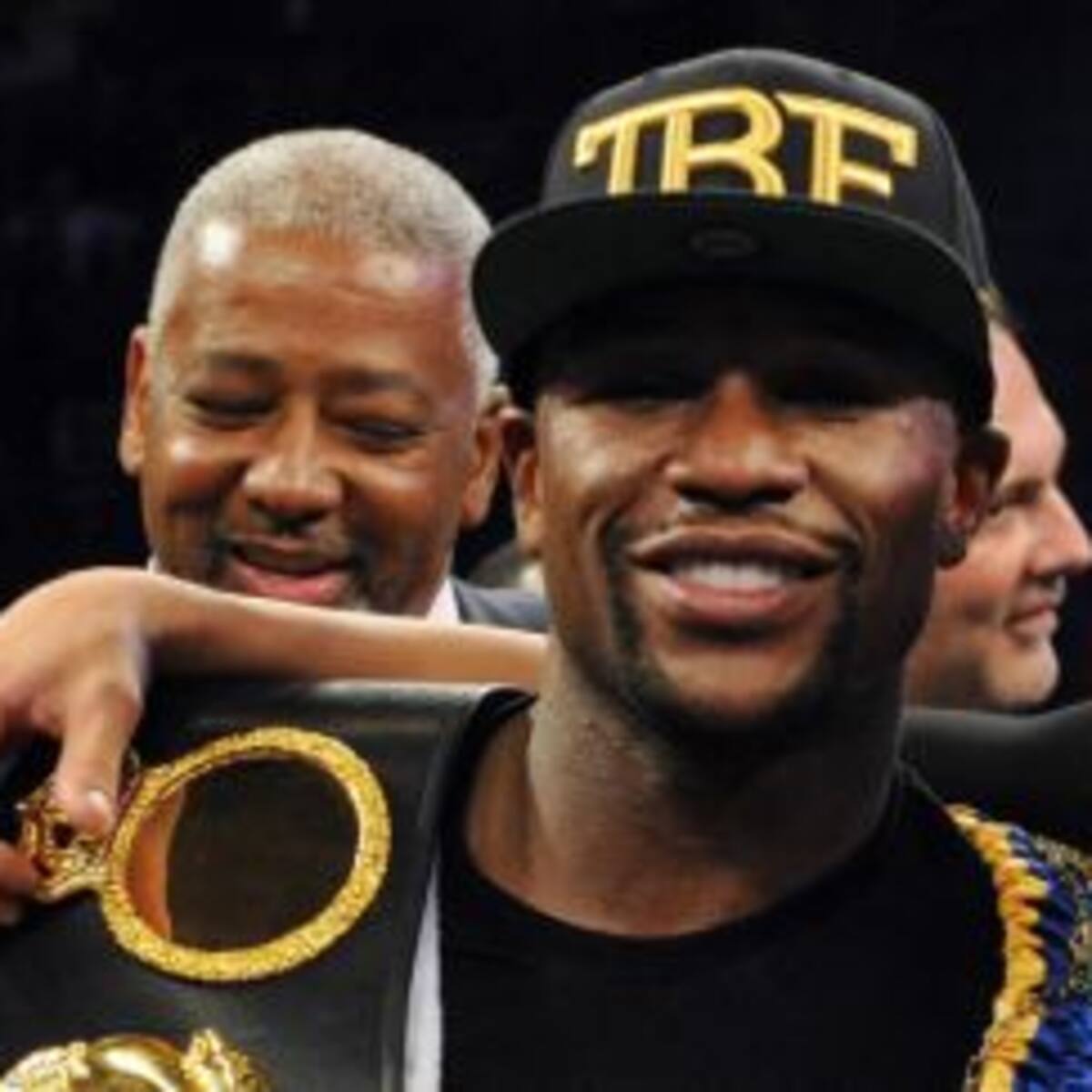 Justin Bieber junto a Floyd Mayweather