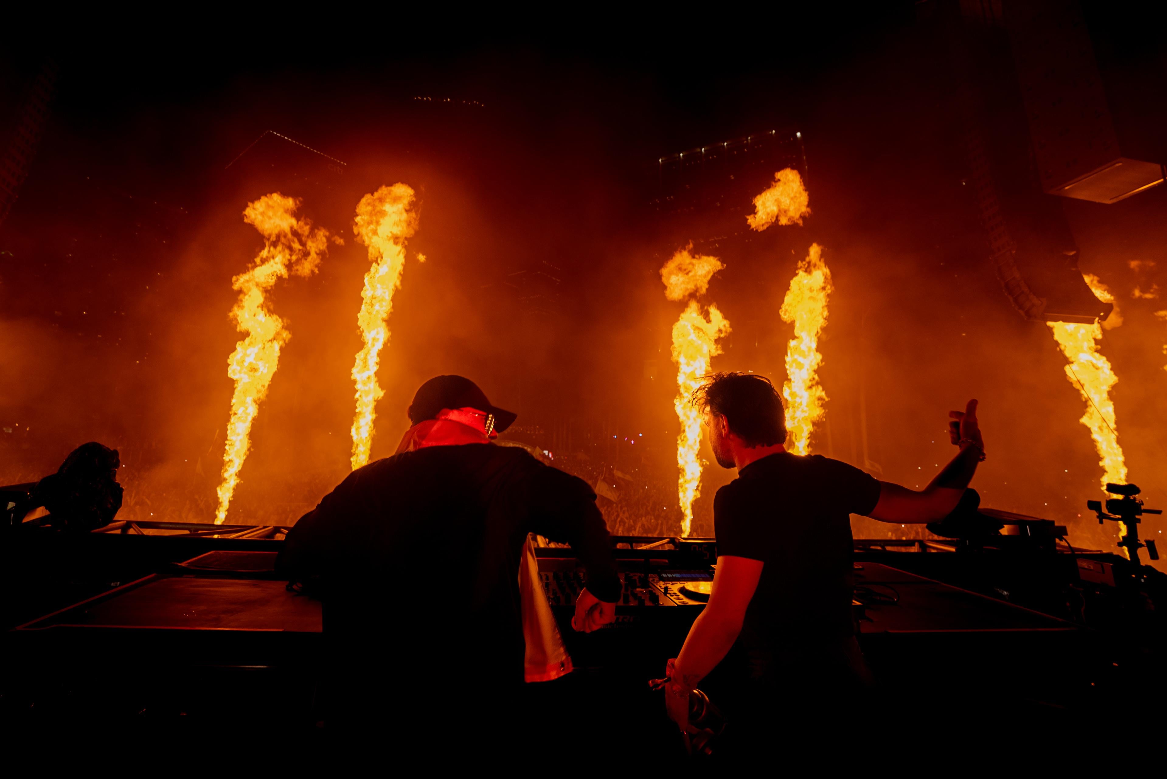 Bizarrap y Skrillex en el Ultra Miami