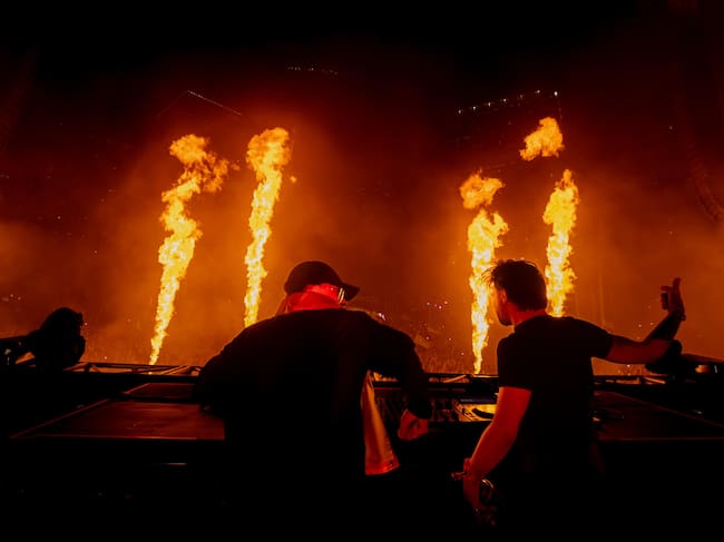 Bizarrap y Skrillex en el Ultra Miami