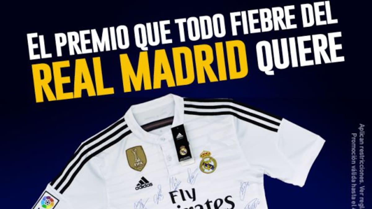 Una camiseta del Real Madrid puede ser tuya