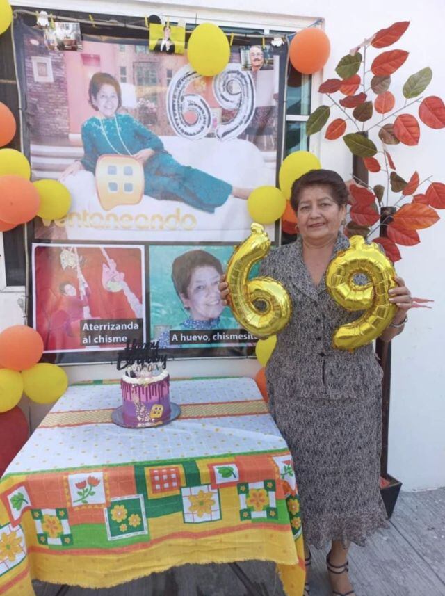 Doña Mechita, abuelita celebra su cumpleaños con temática de Pati Chapoy