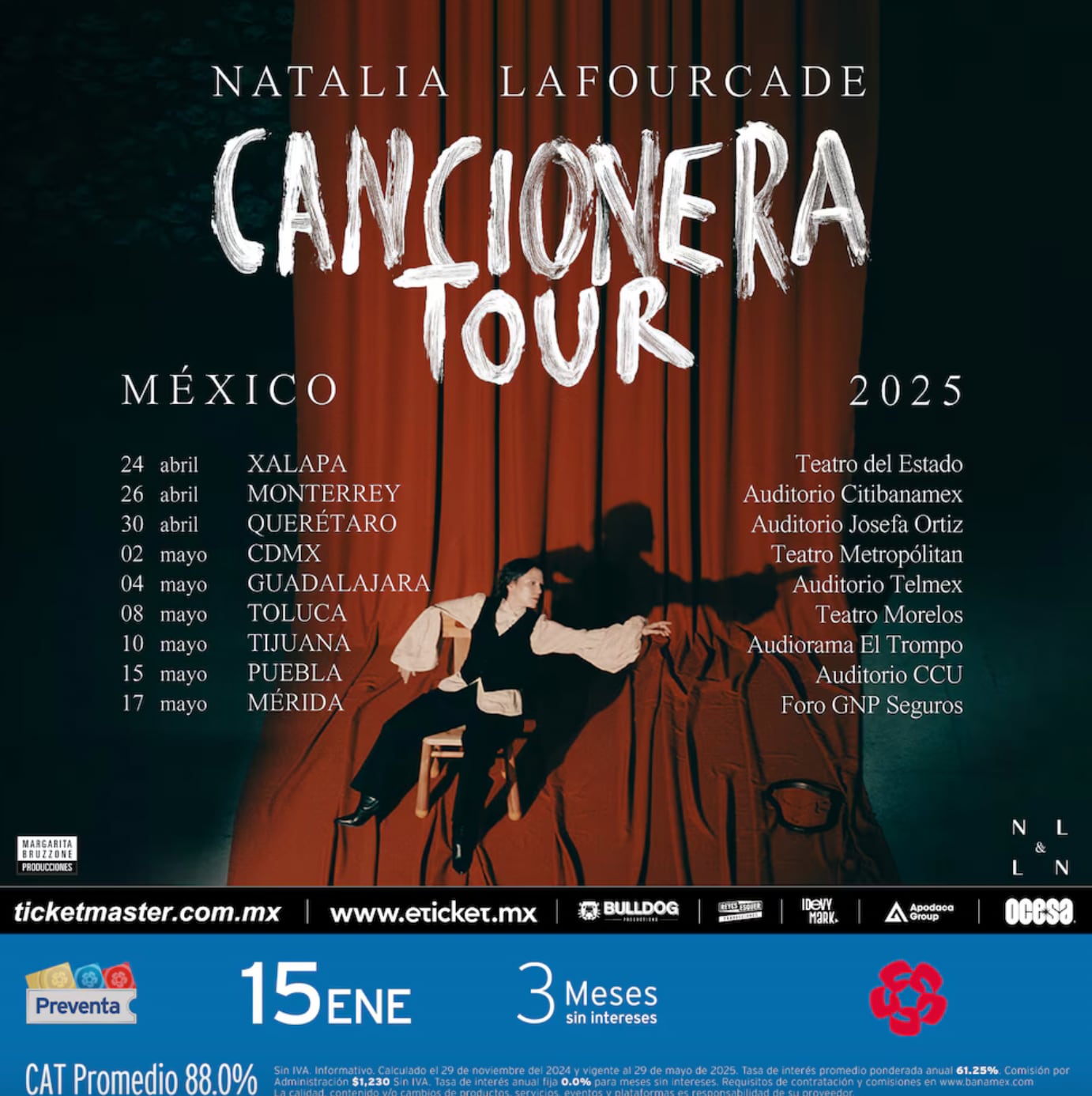 Natalia Lafourcade dará concierto en la CDMX y en varios estados del país