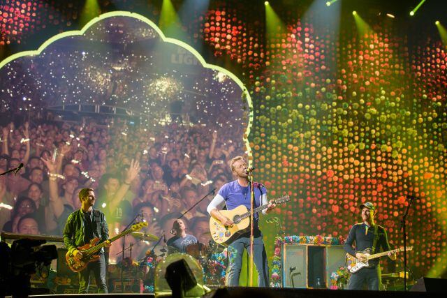 Coldplay durante su tour por &#039;A Head Full of Dreams&#039; en 2017.