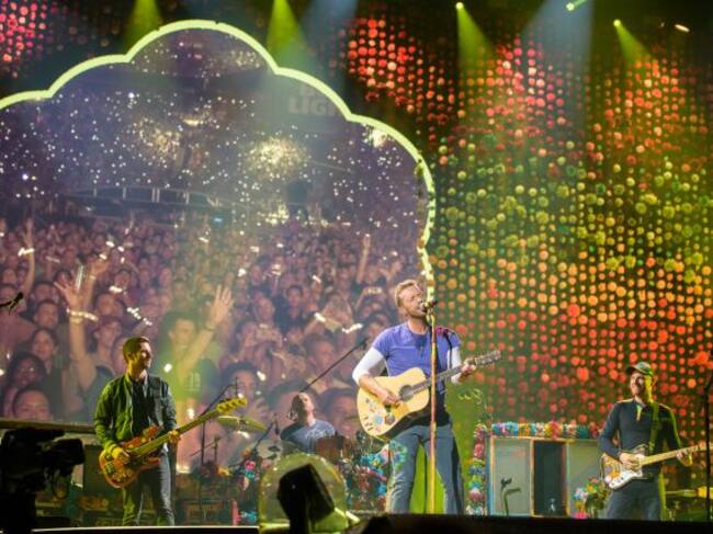 Coldplay durante su tour por 'A Head Full of Dreams' en 2017.