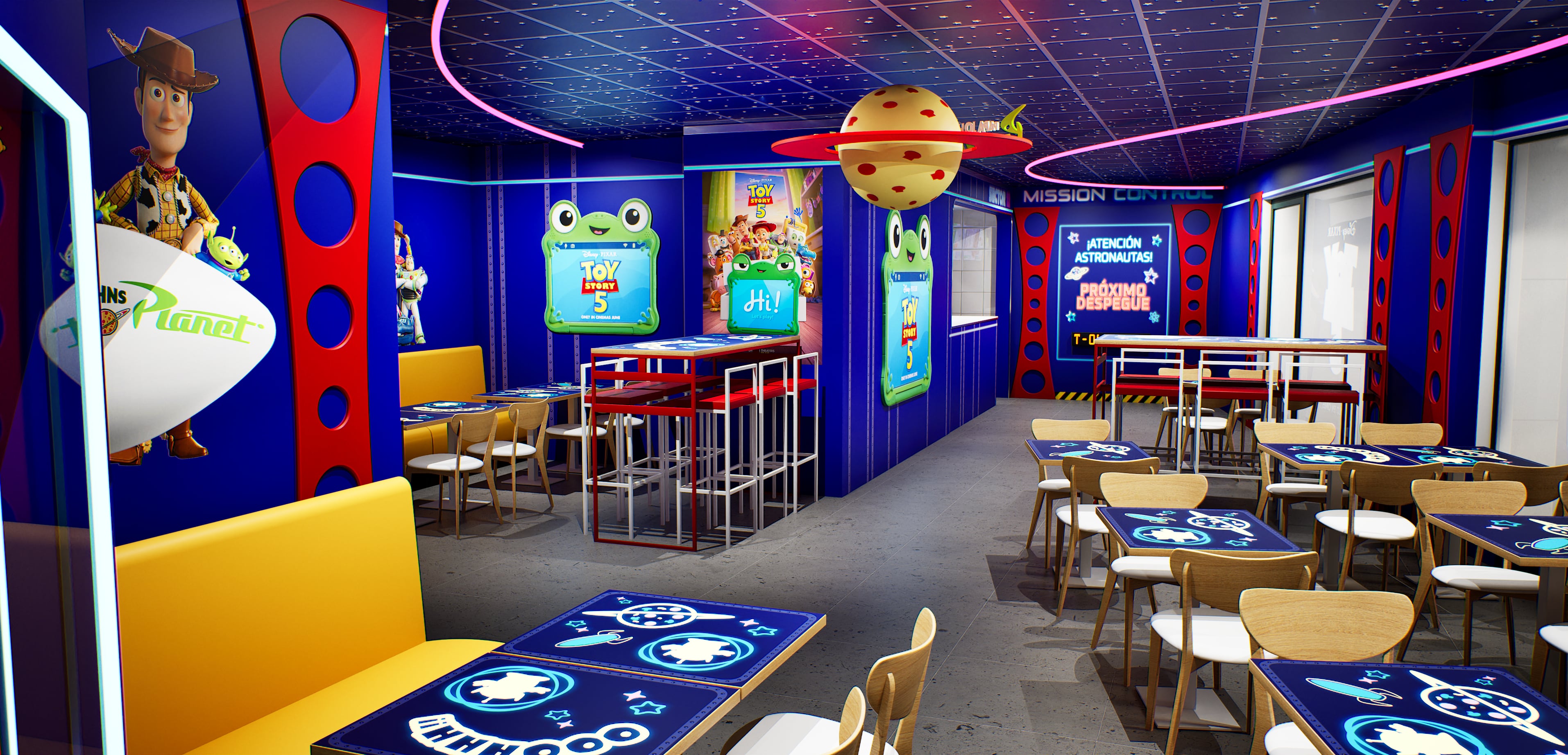 El Pizza Planet de Madrid. / Disney
