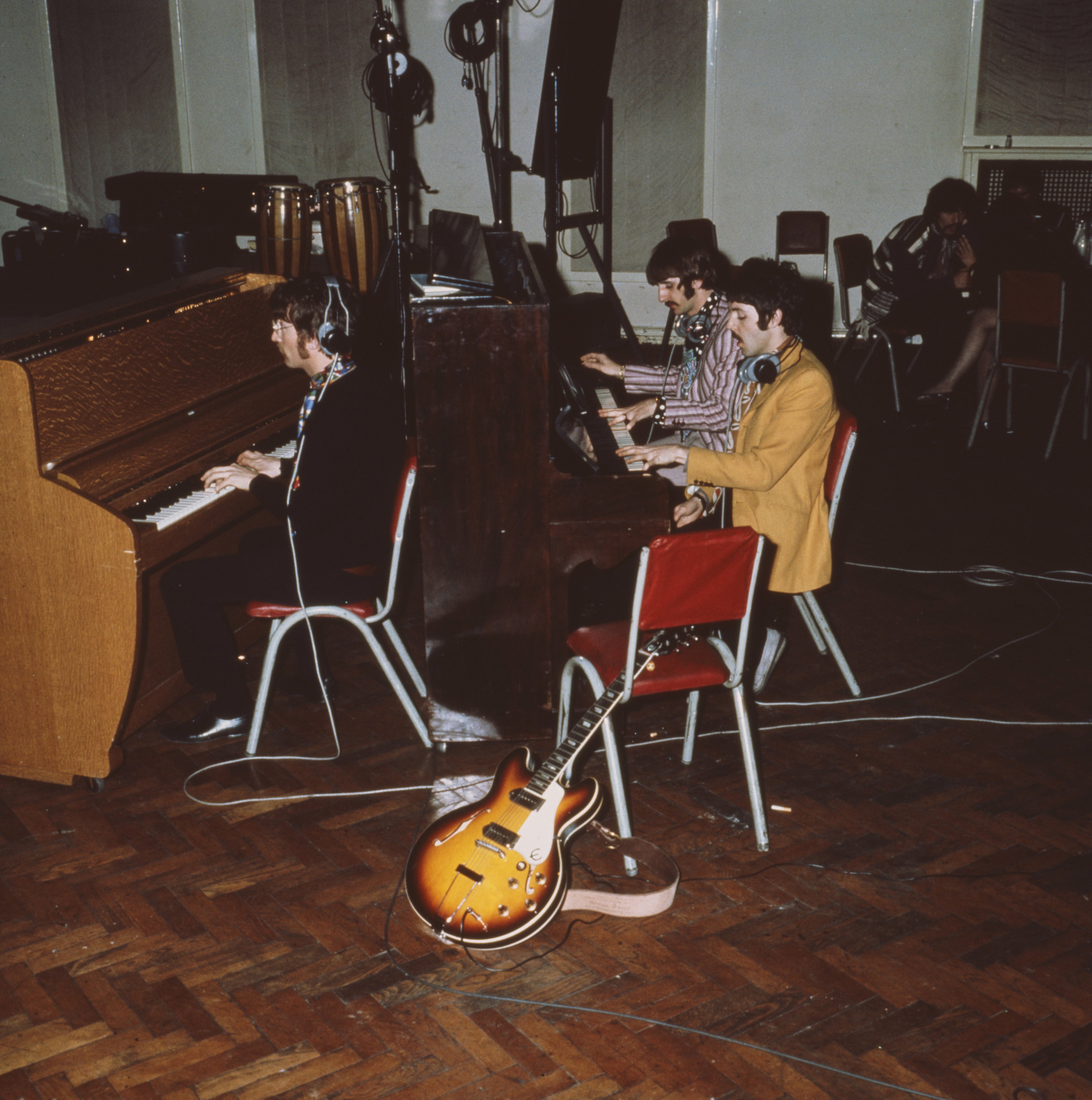 Los Beatles en los estudios Abbey Road