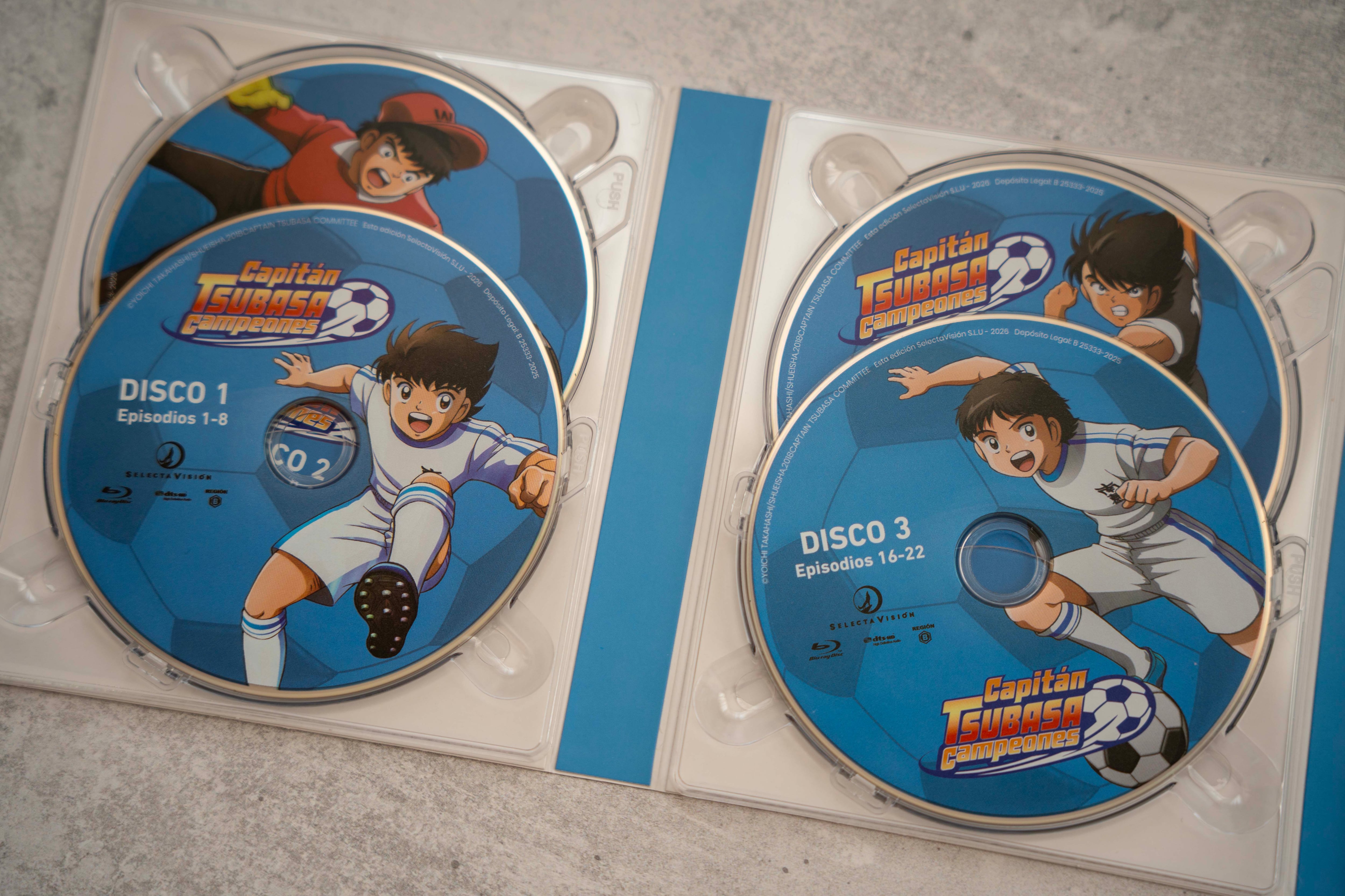 Edición de Captain Tsubasa en Blu-Ray de Selecta Visión.