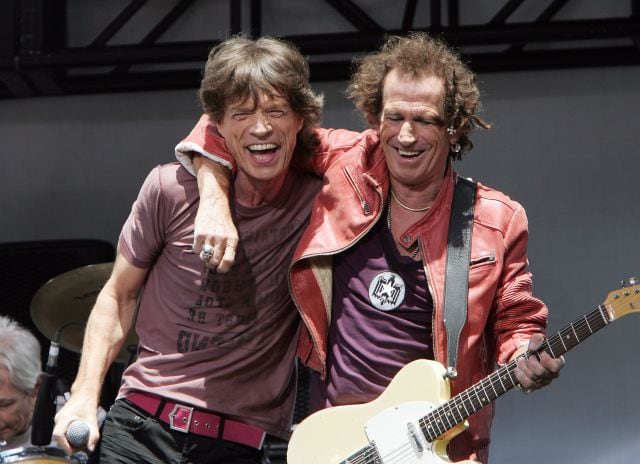 Keith Richards y Mick Jagger, de los Rolling Stones, en 2005.