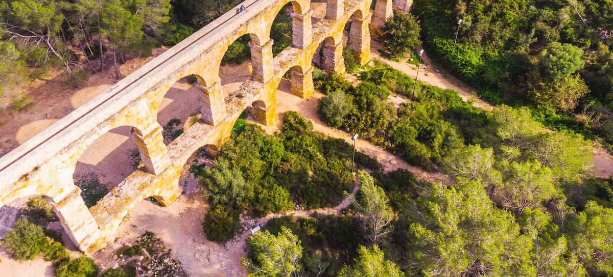 El Acueducto romano de les Ferreres, en Tarragona.