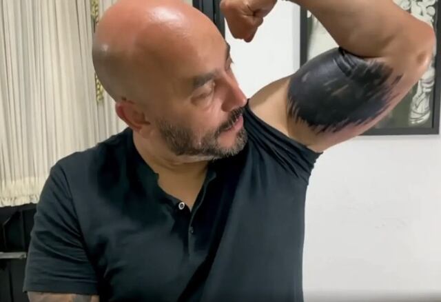 Tatuaje de Lupillo se hace tendencia por la ruptura entre Christian Nodal y Belinda