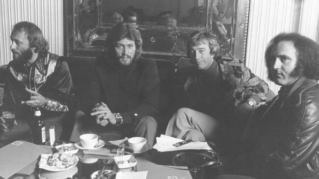 Joaquín Luqui, con Bee Gees.